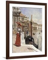 The Heat of the Day, Venice, 1892-James Charles-Framed Giclee Print