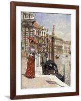 The Heat of the Day, Venice, 1892-James Charles-Framed Giclee Print