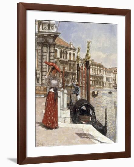 The Heat of the Day, Venice, 1892-James Charles-Framed Giclee Print