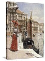 The Heat of the Day, Venice, 1892-James Charles-Stretched Canvas