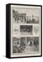 The Heat Wave in New York, Scenes in the City and at the Seaside-null-Framed Stretched Canvas