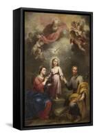 The Heavenly and Earthly Trinities (The Pedroso Murill), C. 1680-Bartolomé Estebàn Murillo-Framed Stretched Canvas