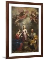 The Heavenly and Earthly Trinities (The Pedroso Murill), C. 1680-Bartolomé Estebàn Murillo-Framed Giclee Print