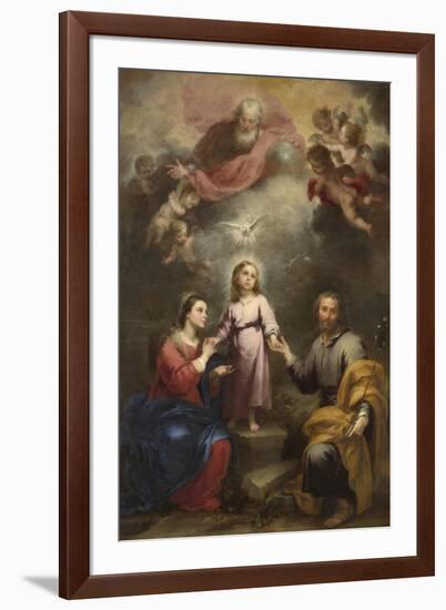 The Heavenly and Earthly Trinities (The Pedroso Murill), C. 1680-Bartolomé Estebàn Murillo-Framed Giclee Print