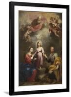 The Heavenly and Earthly Trinities (The Pedroso Murill), C. 1680-Bartolomé Estebàn Murillo-Framed Giclee Print