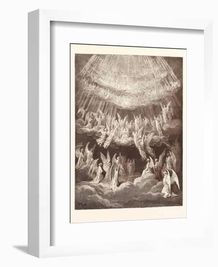 The Heavenly Choir-Gustave Dore-Framed Giclee Print