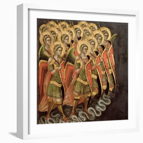 The Heavenly Militia, c.1348-54-Ridolfo di Arpo Guariento-Framed Giclee Print