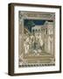 The Heavy Stone, Detail from the Life of St. Benedict, in the Sacristy, 1387-Luca Spinelli-Framed Giclee Print