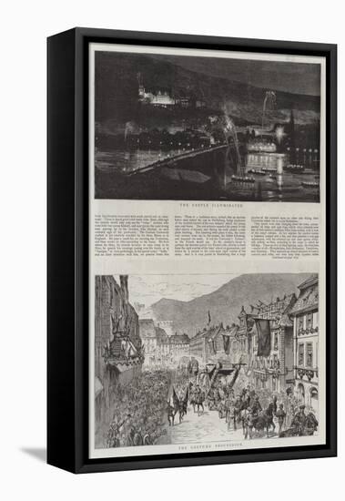 The Heidelberg Festivities-null-Framed Stretched Canvas