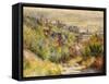 The Heights at Trouville-Pierre-Auguste Renoir-Framed Stretched Canvas