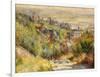 The Heights at Trouville-Pierre-Auguste Renoir-Framed Giclee Print