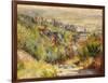 The Heights at Trouville-Pierre-Auguste Renoir-Framed Giclee Print