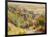 The Heights at Trouville-Pierre-Auguste Renoir-Framed Giclee Print