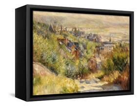 The Heights at Trouville-Pierre-Auguste Renoir-Framed Stretched Canvas