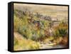 The Heights at Trouville-Pierre-Auguste Renoir-Framed Stretched Canvas