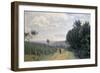 The Heights of Sevres, C. 1835-40-Jean-Baptiste-Camille Corot-Framed Giclee Print