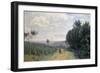 The Heights of Sevres, C. 1835-40-Jean-Baptiste-Camille Corot-Framed Giclee Print