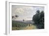 The Heights of Sevres, C. 1835-40-Jean-Baptiste-Camille Corot-Framed Giclee Print