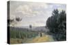 The Heights of Sevres, C. 1835-40-Jean-Baptiste-Camille Corot-Stretched Canvas