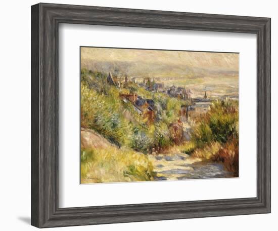 The Heights of Trouville-Pierre-Auguste Renoir-Framed Giclee Print