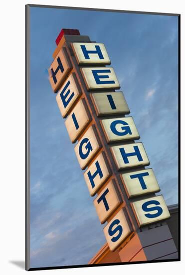 The Heights, Popular Neighborhood Sign, Little Rock, Arkansas, USA-Walter Bibikow-Mounted Photographic Print