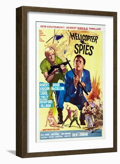 The Helicopter Spies-null-Framed Art Print