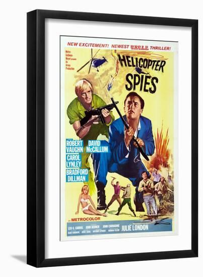 The Helicopter Spies-null-Framed Art Print
