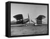 The Helioplane's Big 9 Foot Propeller Is Shown with Conventional 6 Foot Porpeller-Yale Joel-Framed Stretched Canvas