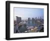 The Helix Bridge and Marina Bay Sands, Elevated View over Singapore, Marina Bay, Singapore-Gavin Hellier-Framed Photographic Print