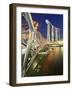 The Helix Bridge and Marina Bay Sands, Marina Bay, Singapore-Gavin Hellier-Framed Photographic Print