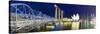 The Helix Bridge and Marina Bay Sands, Marina Bay, Singapore-Gavin Hellier-Stretched Canvas