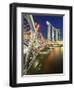 The Helix Bridge and Marina Bay Sands, Marina Bay, Singapore-Gavin Hellier-Framed Photographic Print