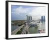 The Helix Bridge and Marina Bay Sands Singapore, Marina Bay, Singapore, Southeast Asia, Asia-Gavin Hellier-Framed Photographic Print