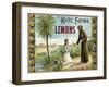 The Helix Farms Brand - California - Citrus Crate Label-Lantern Press-Framed Art Print