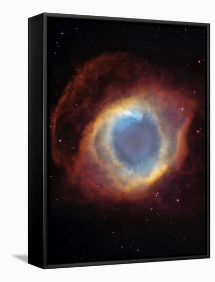 The Helix Nebula-Stocktrek Images-Framed Stretched Canvas