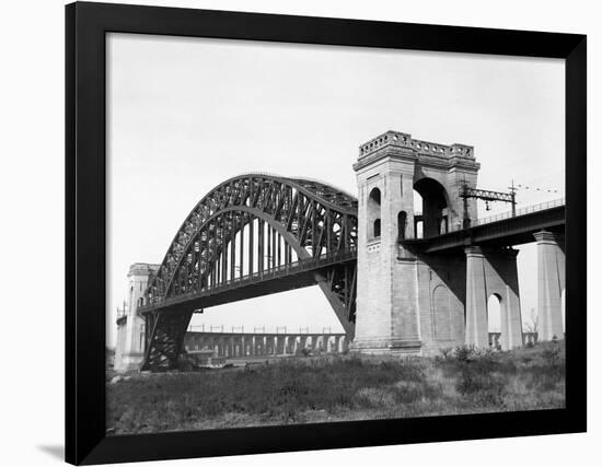 The Hell Gate Bridge in New York City-null-Framed Photographic Print