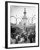 The Helter Skelter, Luna Park, Coney Island, N.Y.-null-Framed Photo