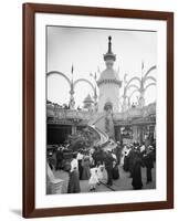 The Helter Skelter, Luna Park, Coney Island, N.Y.-null-Framed Photo