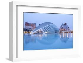 The Hemsiferic and El Palau De Les Arts Reina Sofia in the City of Arts and Sciences, Valencia-Julian Elliott-Framed Photographic Print