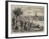 The Henley-On-Thames Regatta, a Sketch by the Riverside-Henry Woods-Framed Giclee Print