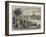 The Henley-On-Thames Regatta, a Sketch by the Riverside-Henry Woods-Framed Giclee Print