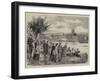 The Henley-On-Thames Regatta, a Sketch by the Riverside-Henry Woods-Framed Giclee Print