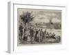 The Henley-On-Thames Regatta, a Sketch by the Riverside-Henry Woods-Framed Giclee Print