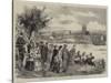 The Henley-On-Thames Regatta, a Sketch by the Riverside-Henry Woods-Stretched Canvas