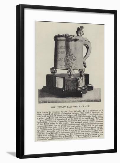 The Henley Pair-Oar Race Cup-null-Framed Giclee Print