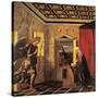 The Herald Angel and the Annunciation-Giovanni Bellini-Stretched Canvas