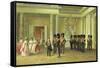 The Heraldic Hall in the Winter Palace, St Petersburg, 1838-Adolphe Ladurner-Framed Stretched Canvas