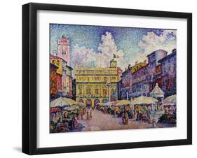 The Herb Market, Verona-Paul Signac-Framed Giclee Print