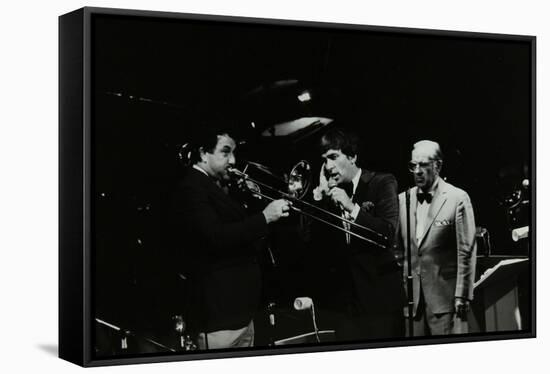 The Herb Miller Orchestra in Concert at the Forum Theatre, Hatfield, Hertfordshire, 1985-Denis Williams-Framed Stretched Canvas