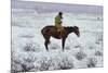 The Herd Boy. Date/Period: 1900 - 1910. Painting. Oil on canvas Oil on canvas. Height: 689.10 mm...-Frederic Remington-Mounted Poster